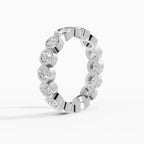 Alianzas eternity Estela en oro blanco - BRAVORA joyería
