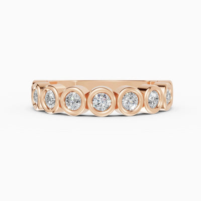 Alianzas Estela en oro rosa - BRAVORA joyería