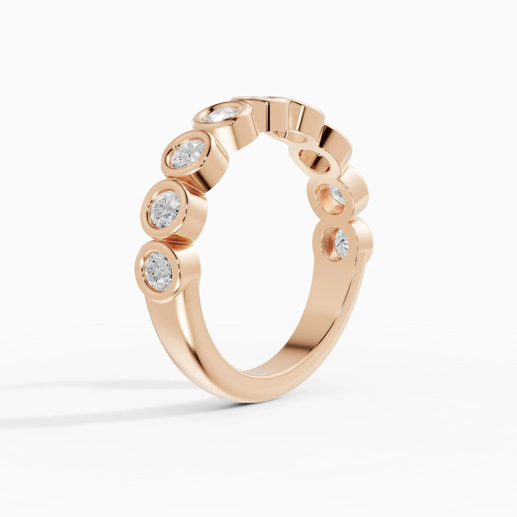 Alianzas Estela en oro rosa - BRAVORA joyería