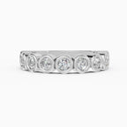 Alianzas Estela en oro blanco - BRAVORA joyería