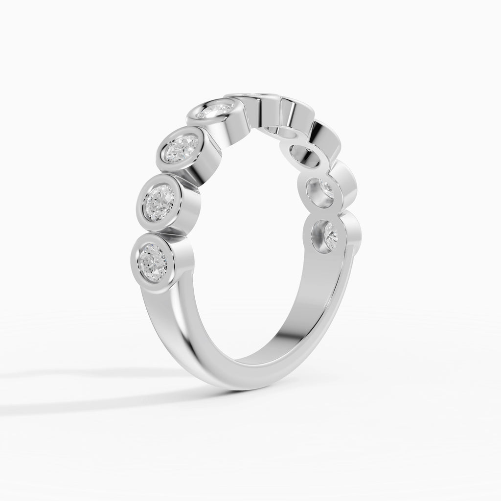 Alianzas Estela en oro blanco - BRAVORA joyería