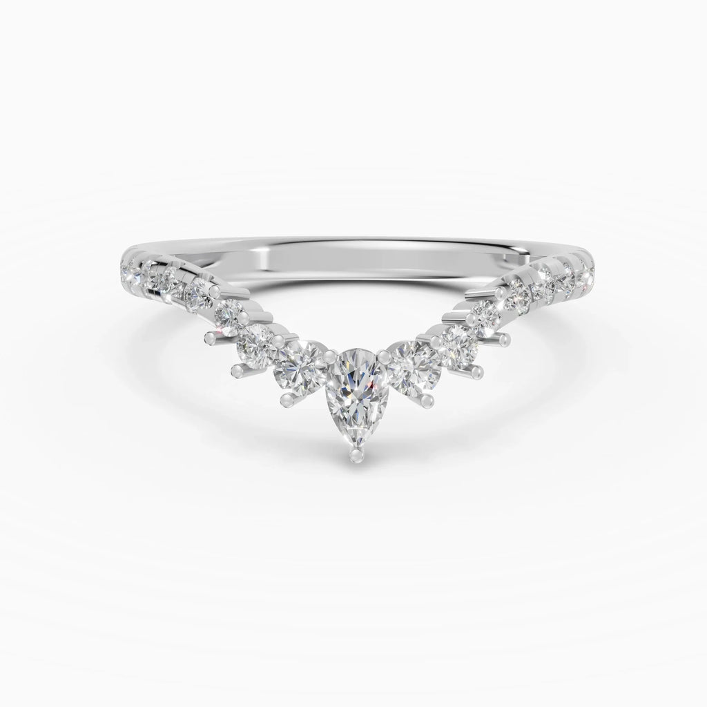 Alianza Cove en oro blanco - BRAVORA joyería
