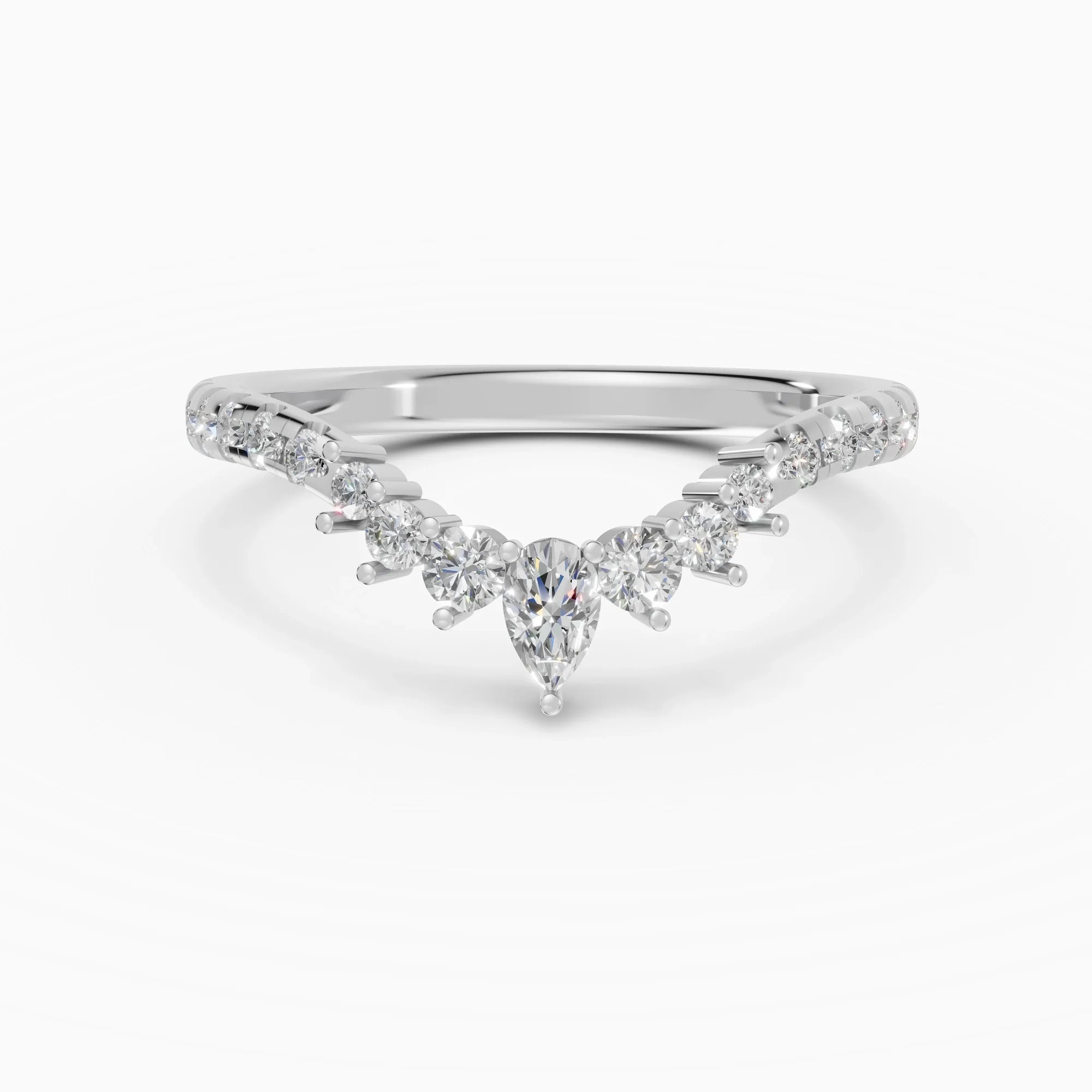 Alianza Cove en oro blanco - BRAVORA joyería