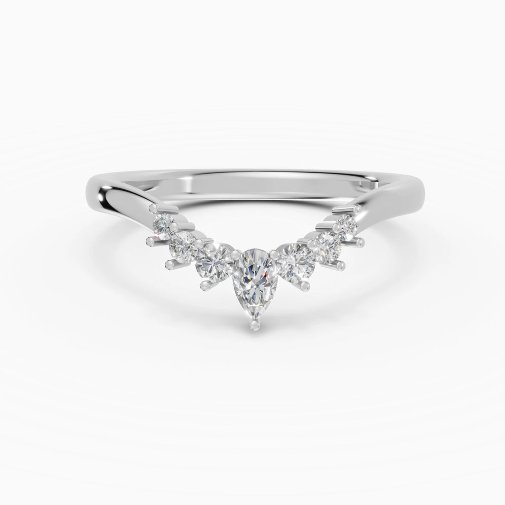 Alianza Cove en oro blanco - BRAVORA joyería