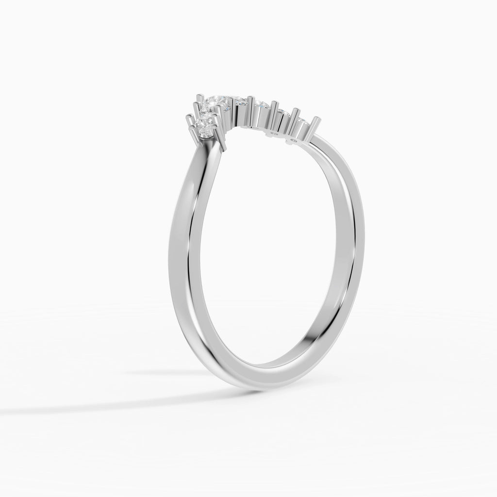 Alianza Cove en oro blanco - BRAVORA joyería