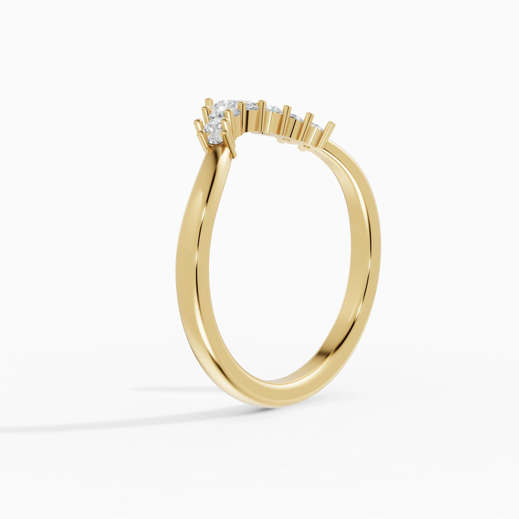 Alianza Cove en oro amarillo - BRAVORA joyería