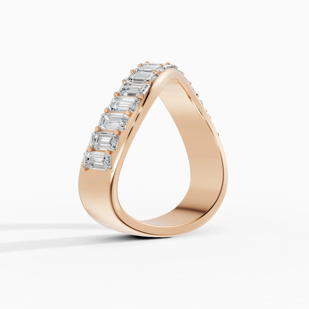 Alianza Marea en oro rosa - BRAVORA joyería