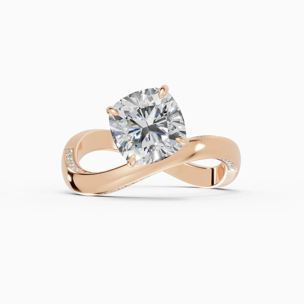 Anillos de compromiso Marea en oro rosa - BRAVORA joyería