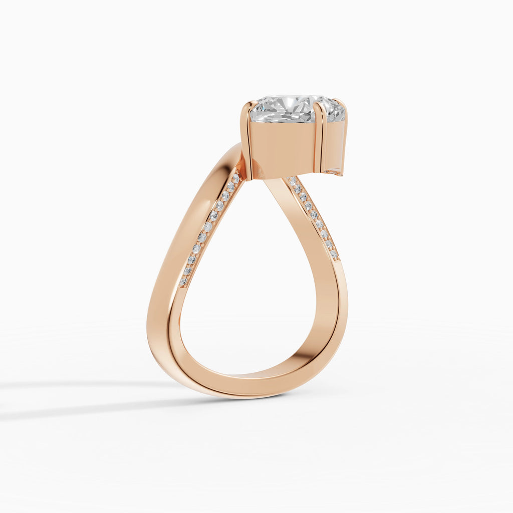 Anillos de compromiso Marea en oro rosa - BRAVORA joyería
