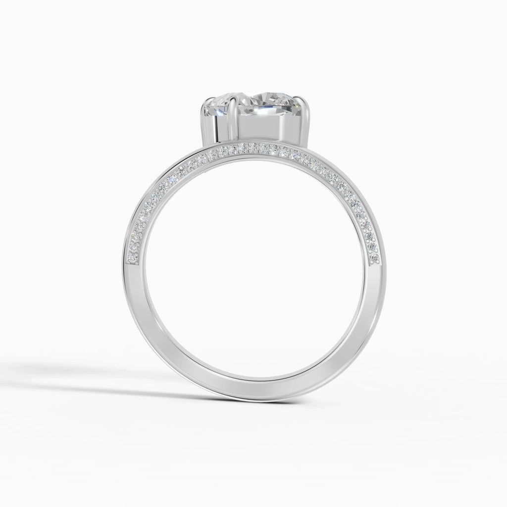 Anillos de compromiso Marea en oro blanco - BRAVORA joyería