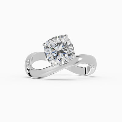 Anillos de compromiso Marea en oro blanco - BRAVORA joyería