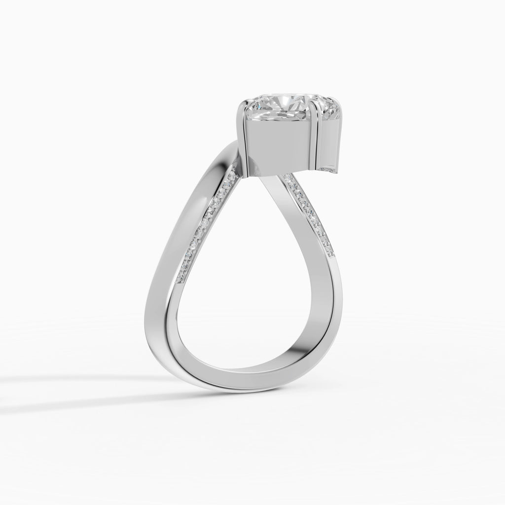 Anillos de compromiso Marea en oro blanco - BRAVORA joyería