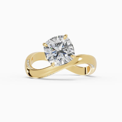 Anillos de compromiso Marea en oro amarillo - BRAVORA joyería