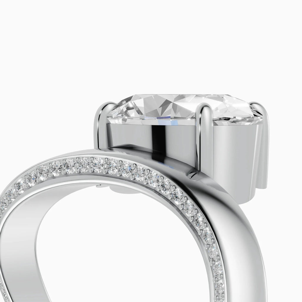 Anillos de compromiso Marea en oro blanco - BRAVORA joyería