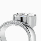 Anillos de compromiso Marea en oro blanco - BRAVORA joyería