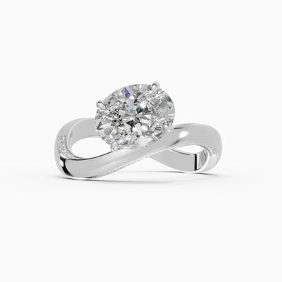 Anillos de compromiso Marea en oro blanco - BRAVORA joyería