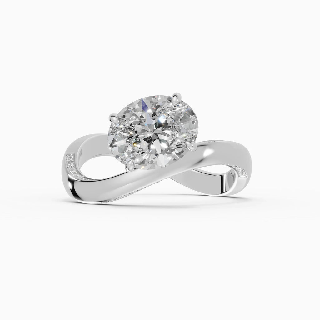 Anillos de compromiso Marea en oro blanco - BRAVORA joyería