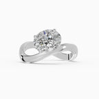 Anillos de compromiso Marea en oro blanco - BRAVORA joyería