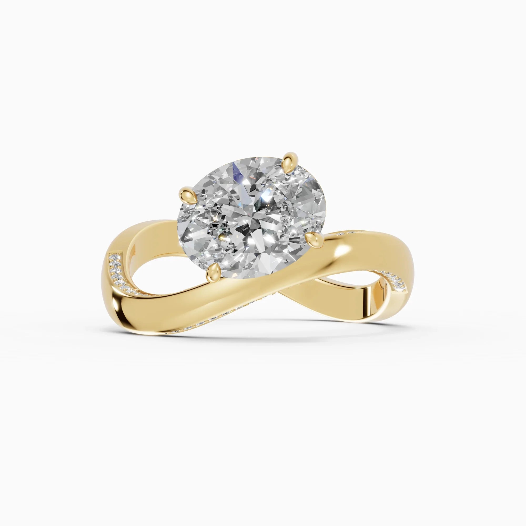 Anillos de compromiso Marea en oro amarillo - BRAVORA joyería