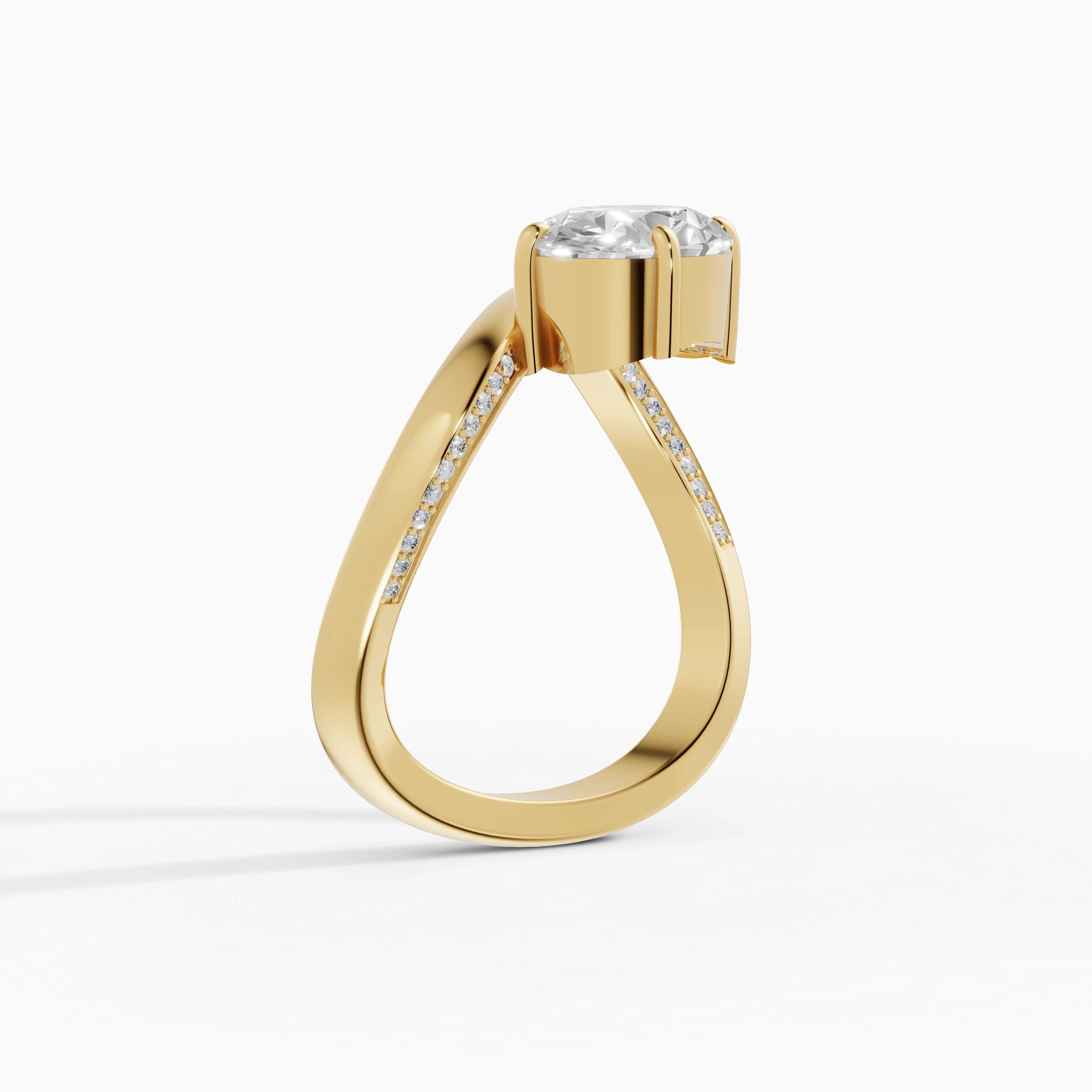 Anillos de compromiso Marea en oro amarillo - BRAVORA joyería