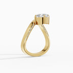 Anillos de compromiso Marea en oro amarillo - BRAVORA joyería