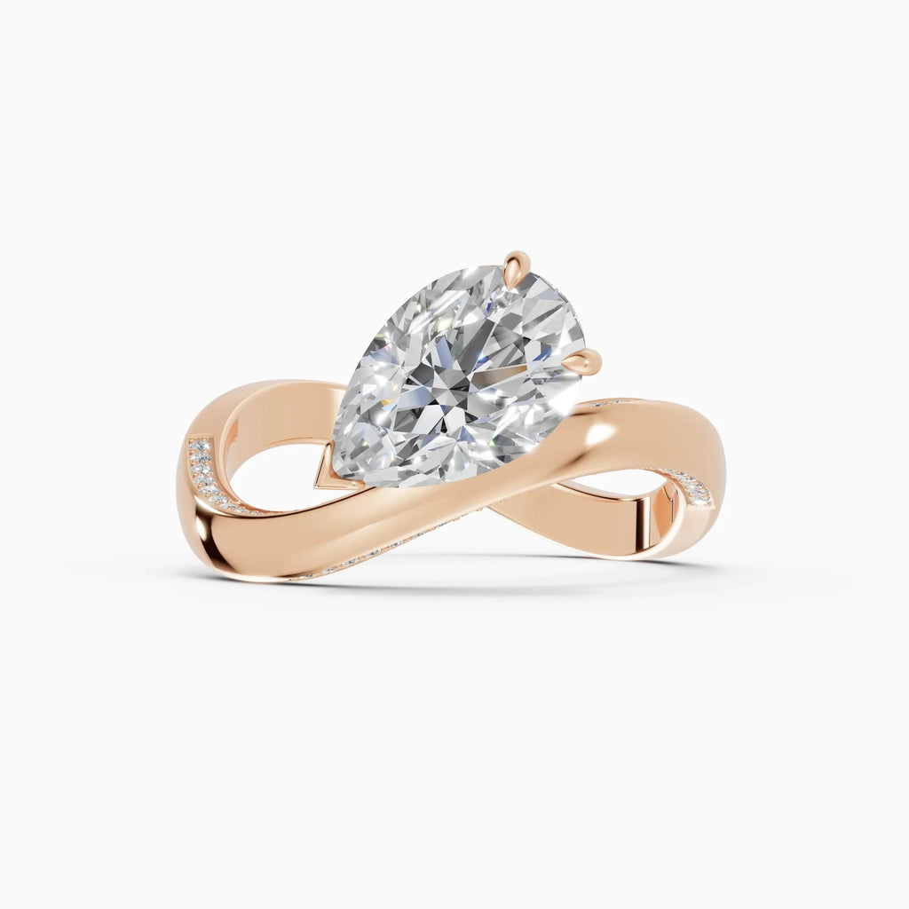 Anillos de compromiso Marea en oro rosa - BRAVORA joyería