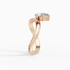 Anillos de compromiso Marea en oro rosa - BRAVORA joyería