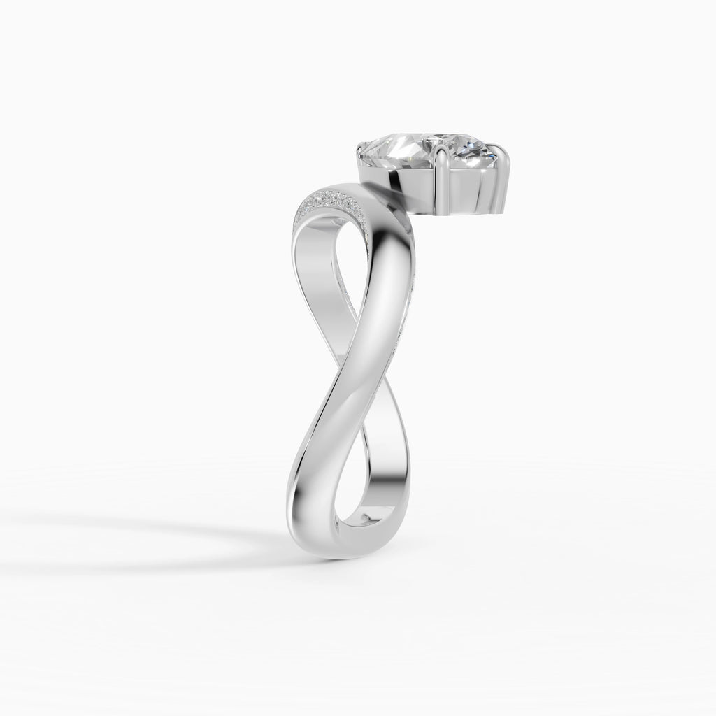Anillos de compromiso Marea en oro blanco - BRAVORA joyería