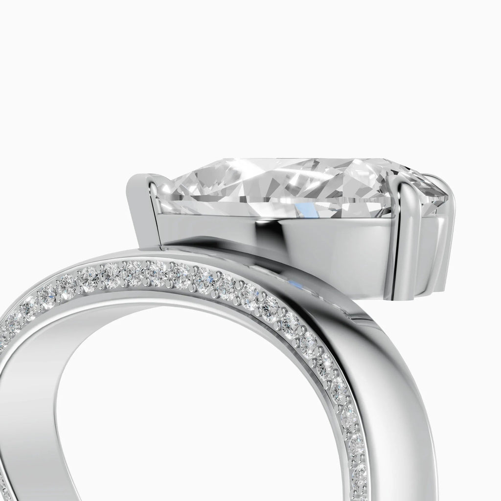 Anillos de compromiso Marea en oro blanco - BRAVORA joyería