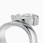 Anillos de compromiso Marea en oro blanco - BRAVORA joyería