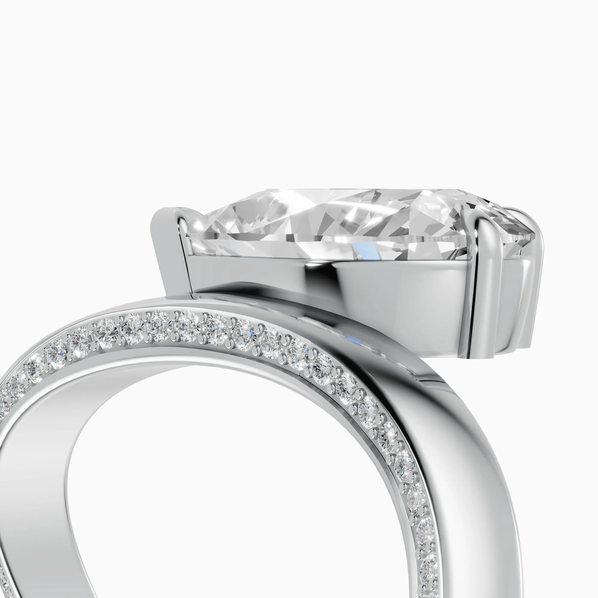 Anillos de compromiso Marea en oro blanco - BRAVORA joyería