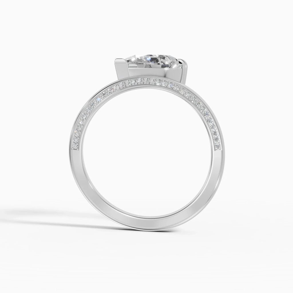 Anillos de compromiso Marea en oro blanco - BRAVORA joyería