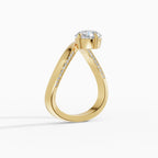 Anillos de compromiso Marea en oro amarillo - BRAVORA joyería