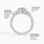 Anillo de compromiso ELARA brillante trilogía