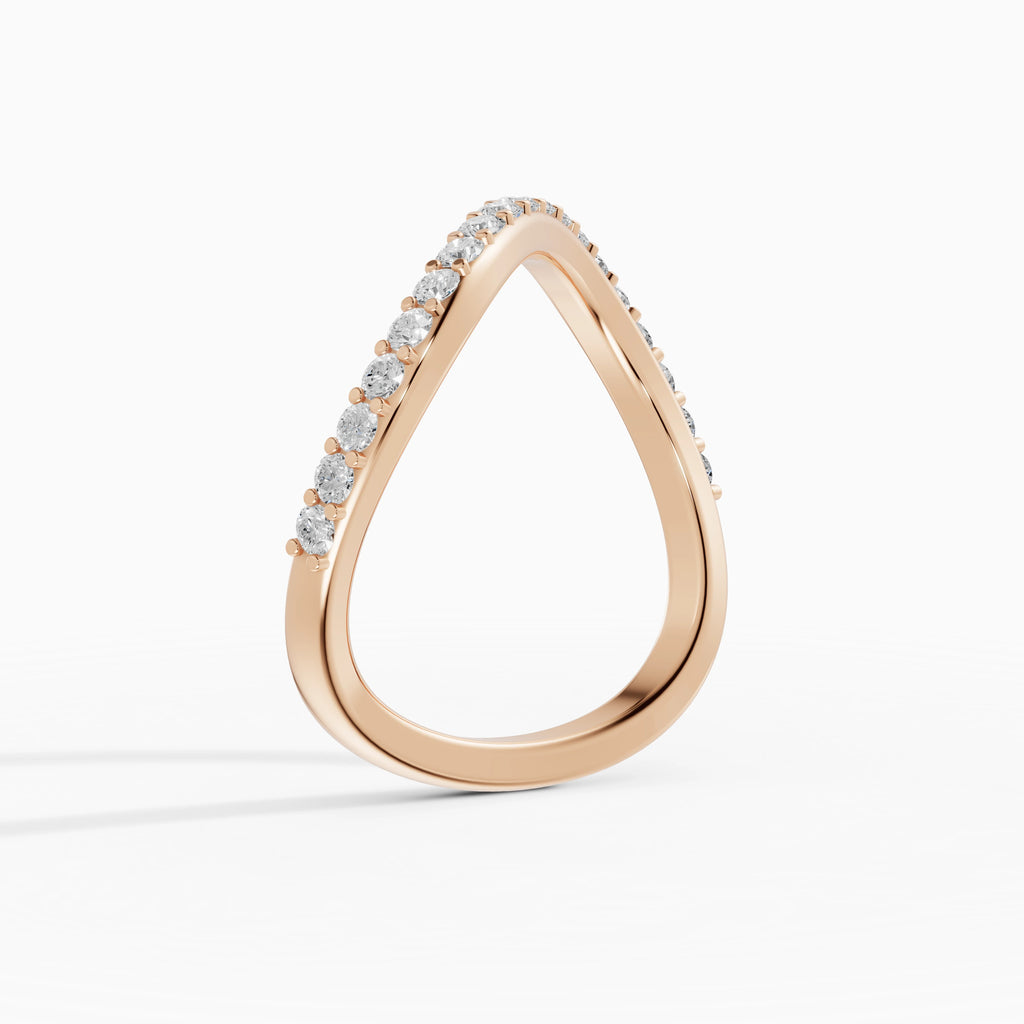 Alianza Marea en oro rosa - BRAVORA joyería