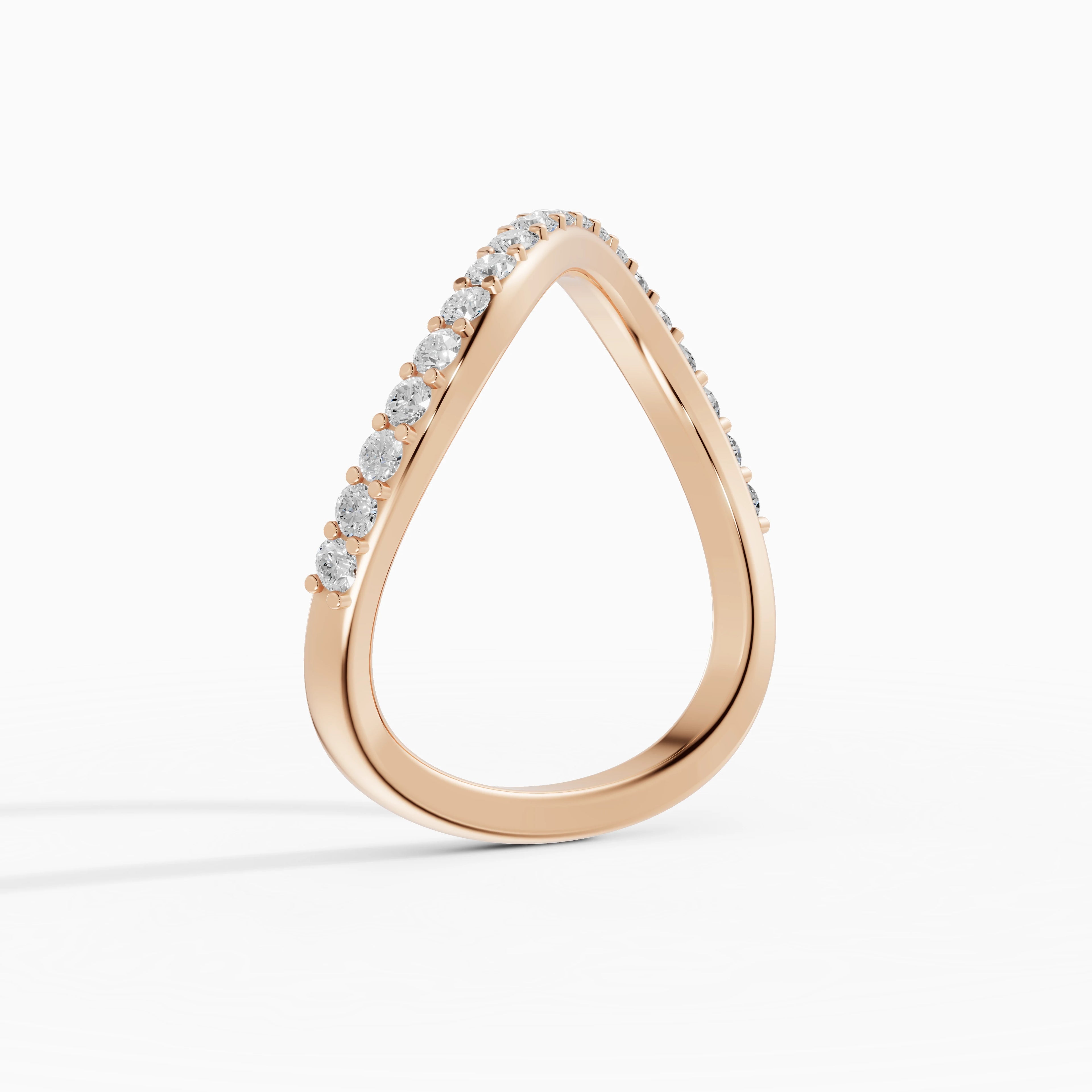 Alianza Marea en oro rosa - BRAVORA joyería