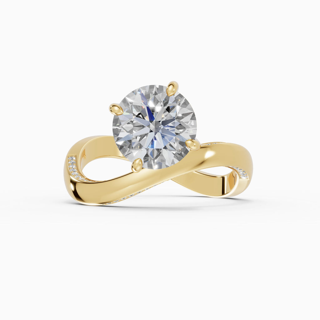 Anillos de compromiso Marea en oro amarillo - BRAVORA joyería