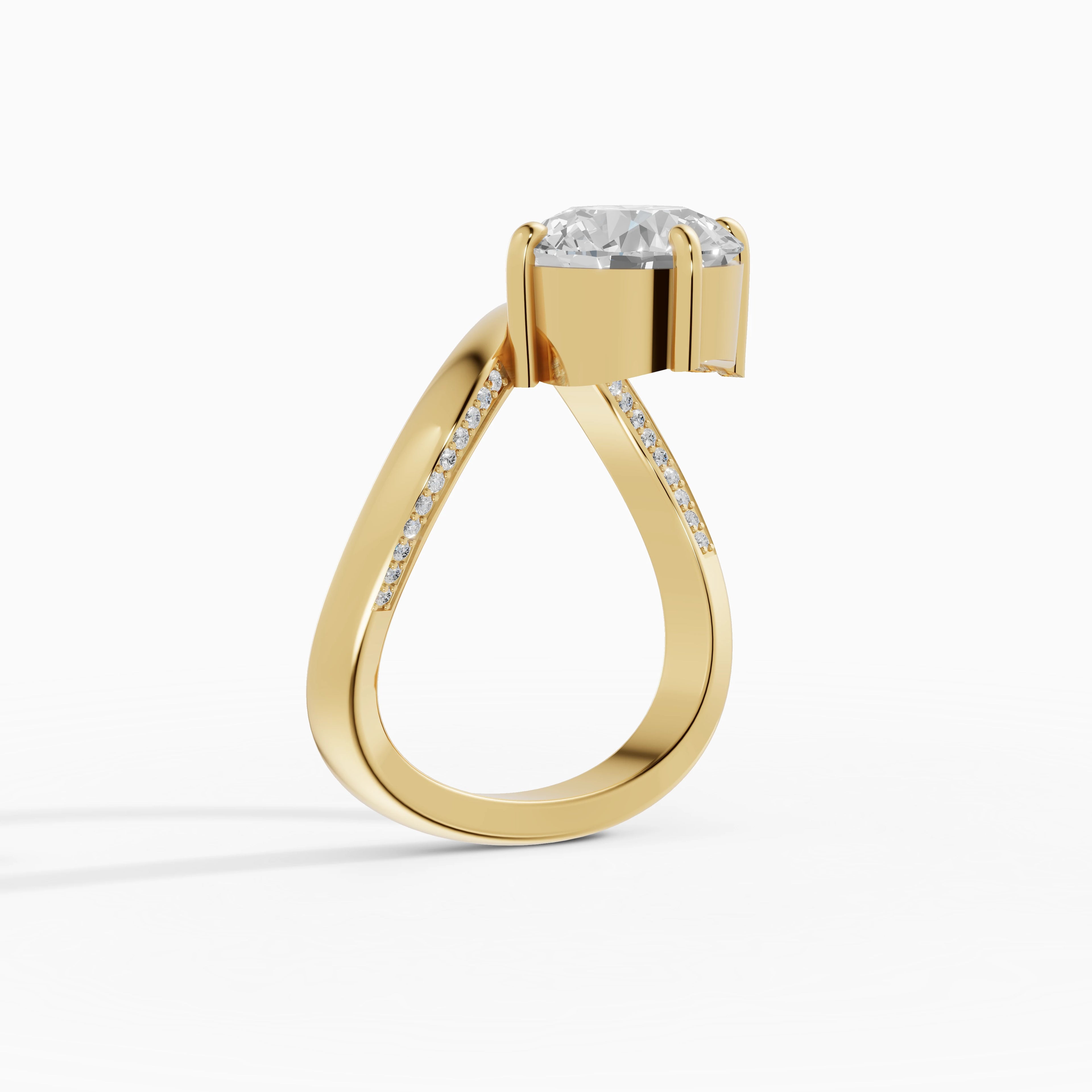 Anillos de compromiso Marea en oro amarillo - BRAVORA joyería