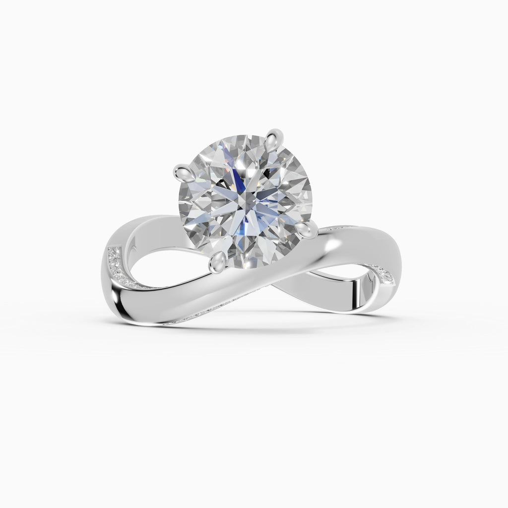 Anillos de compromiso Marea en oro blanco - BRAVORA joyería