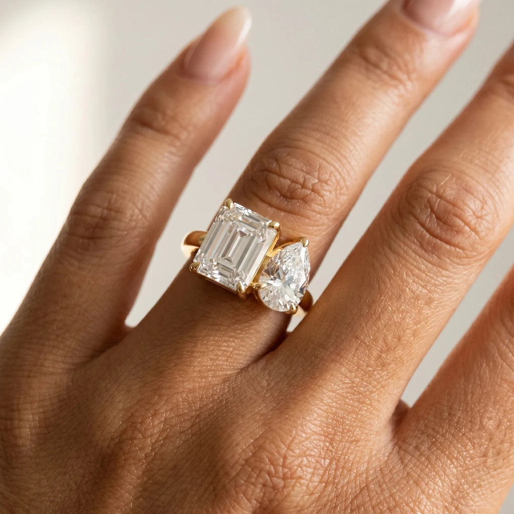 Romeo And Juliet en oro amarillo, puesta en la mano - BRAVORA joyería