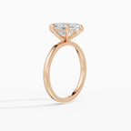 Anillo de compromiso THEIA marquesa solitario halo escondido - comparativa