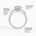 Anillo de compromiso VESTA brillante clúster - con caja