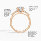 Anillo de compromiso VESTA brillante clúster