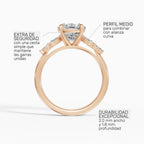 Anillo de compromiso VESTA cojín clúster