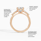 Anillo de compromiso VESTA pera clúster - galería