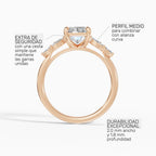 Anillo de compromiso VESTA princesa clúster - galería
