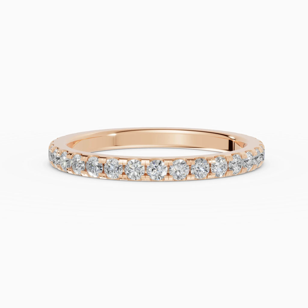 Alianzas Celeste en oro rosa - BRAVORA joyería