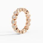 Alliances eternity Estela en or rose - BRAVORA joaillerie
