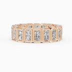 Alianzas eternity Estela en oro rosa - BRAVORA joyería