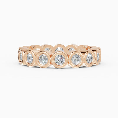 Alliances eternity Estela en or rose - BRAVORA joaillerie